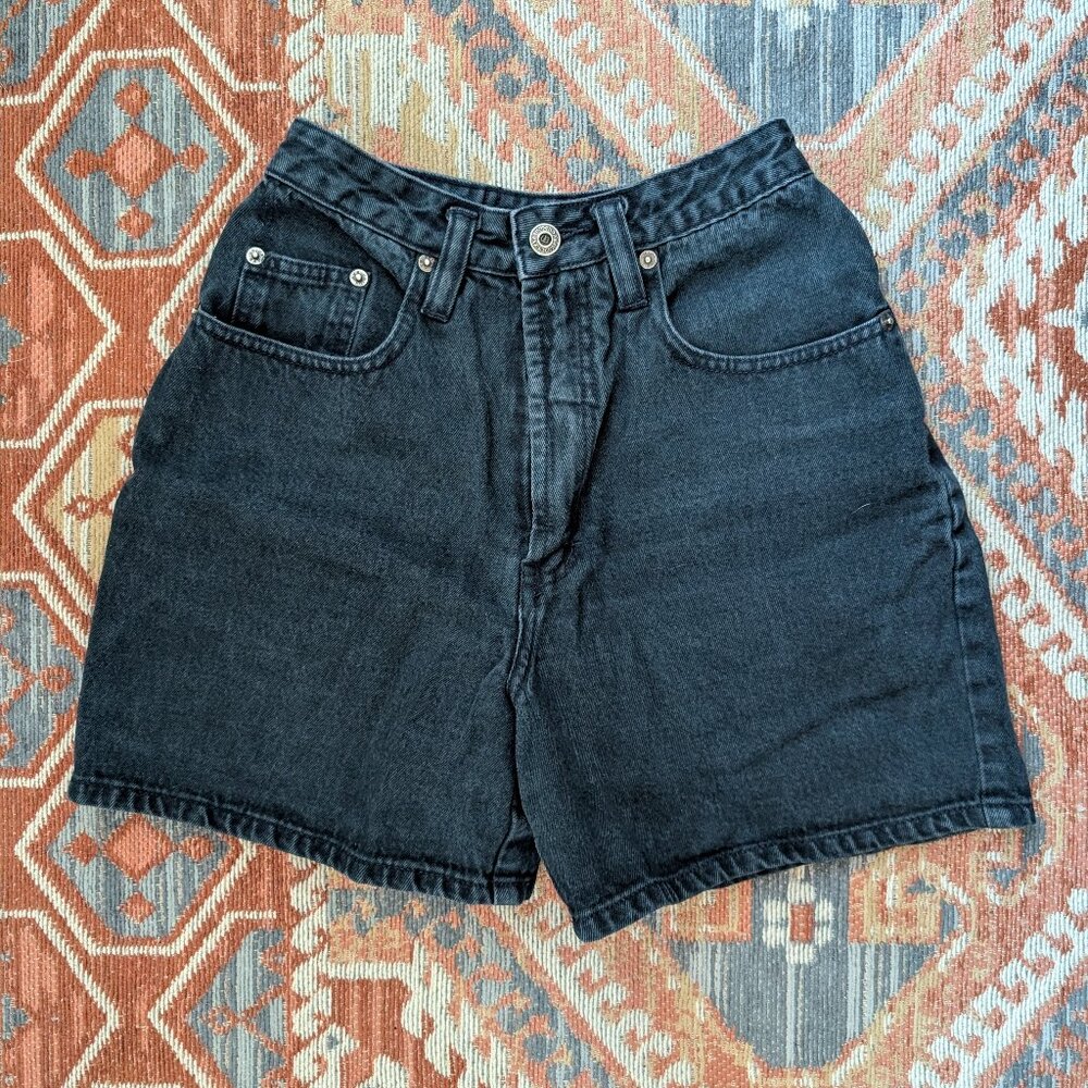 Vintage black high waisted jean shorts